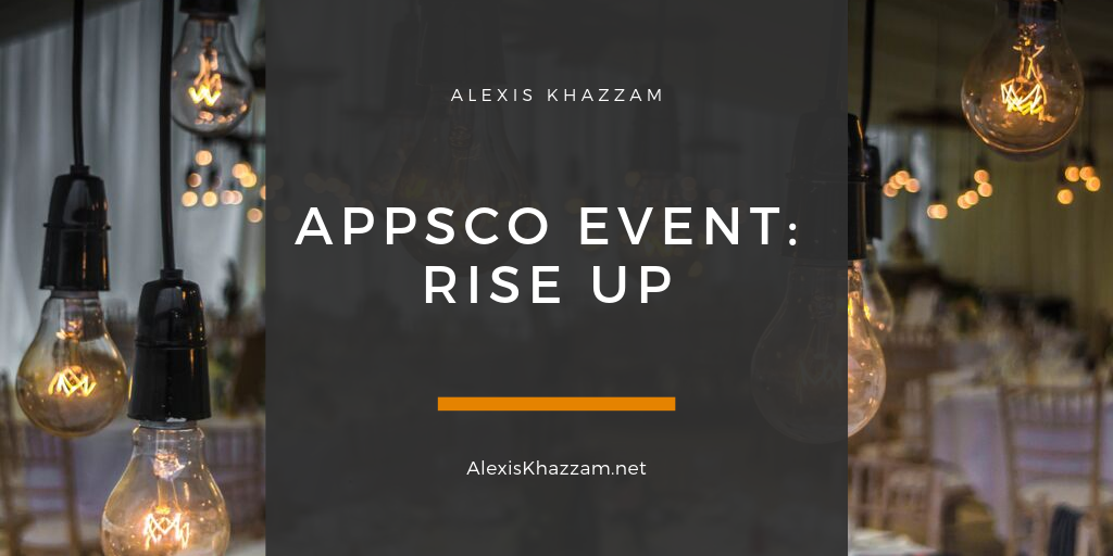 Alexis Khazzam Appsco Event Rise Up