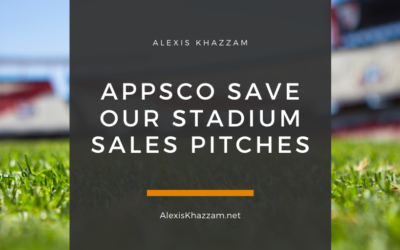 Sales Pitches – Save Our Stadium Campaign