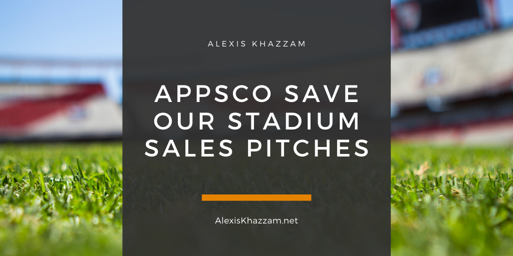 Sales Pitches – Save Our Stadium Campaign